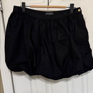 J.Crew Elegant Black Bubble Skirt